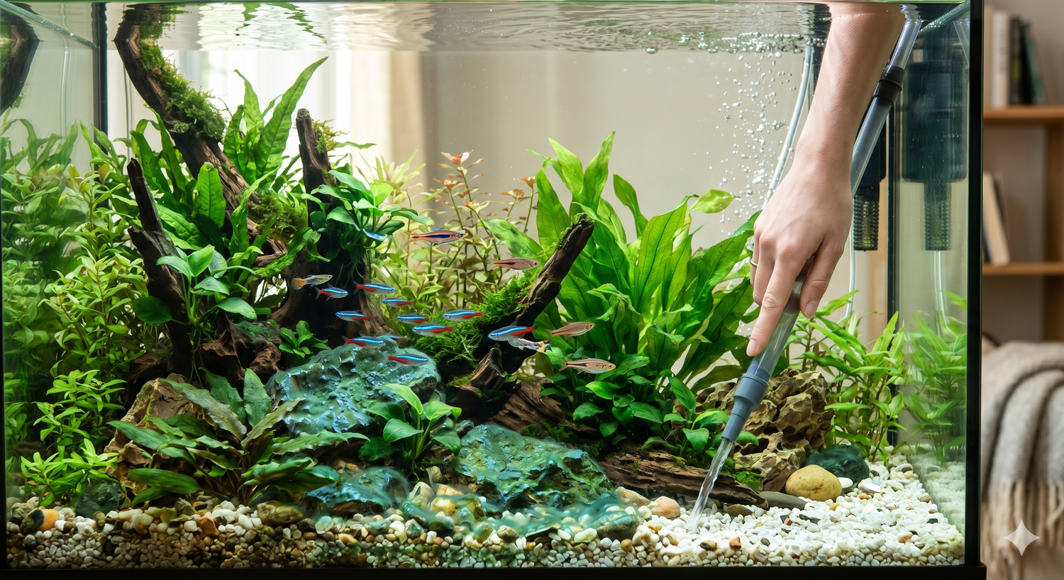 Blaualgen im Aquarium