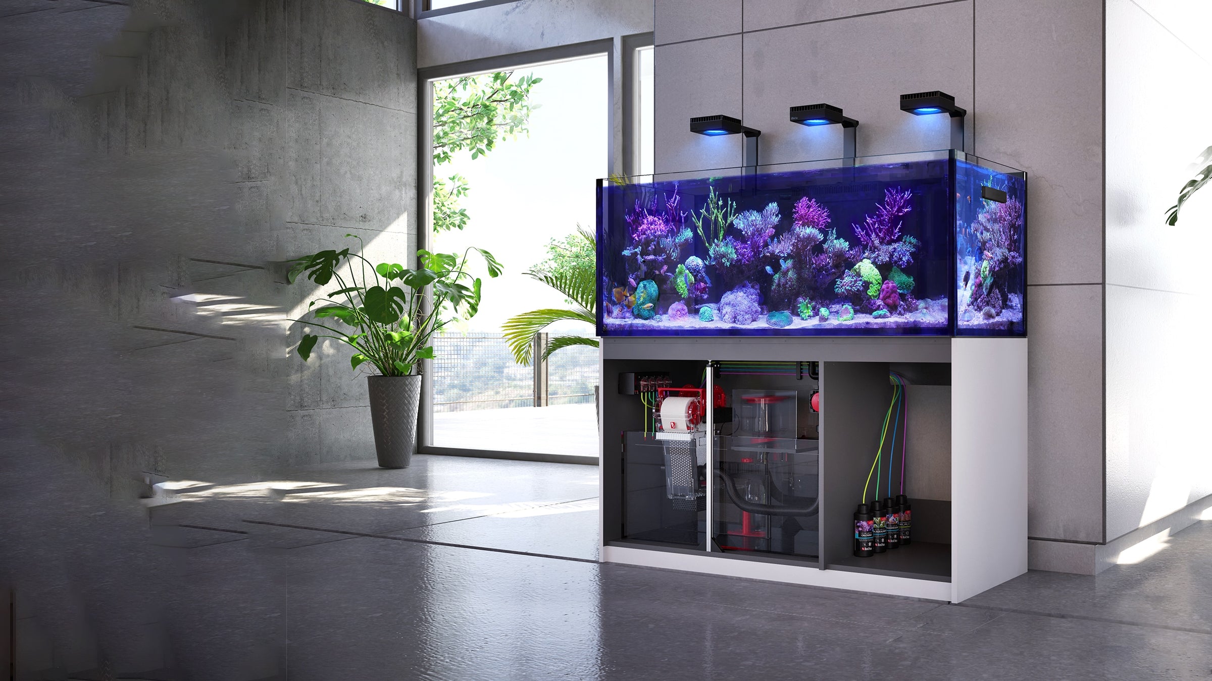 Red Sea REEFER™ G2 - randlose Riffsysteme mit Filterbecken.