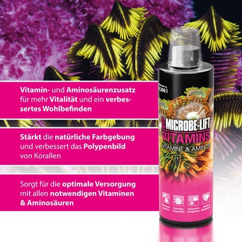 Microbe-Lift Vitamine und Aminosäuren Meerwasser