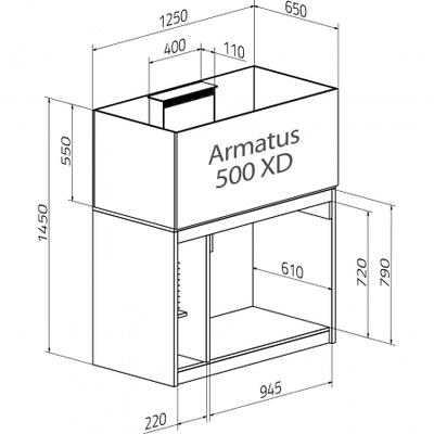 Aqua Medic Armatus 300 XD, 245 Liter.