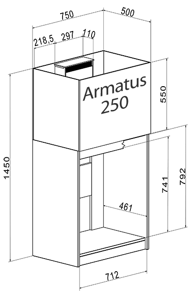 Aqua Medic Armatus 250, 190 Liter.