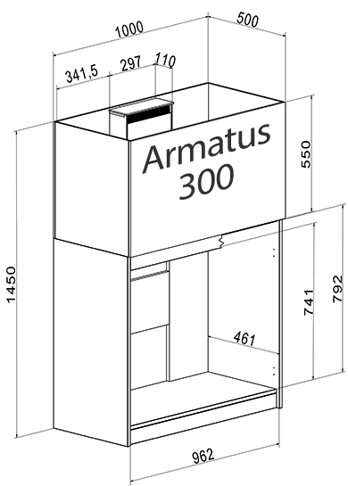 Aqua Medic Armatus 300, 250 Liter.