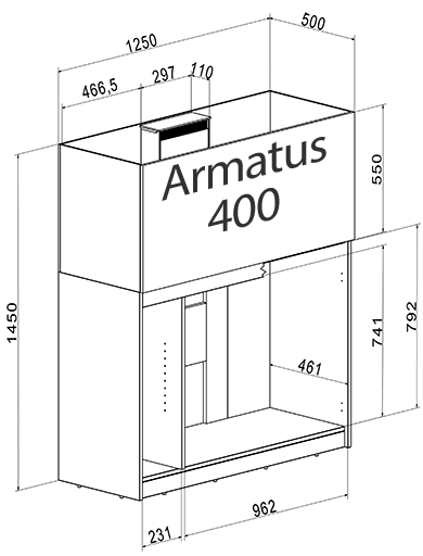 Aquamedic Armatus 400, 315 Liter.