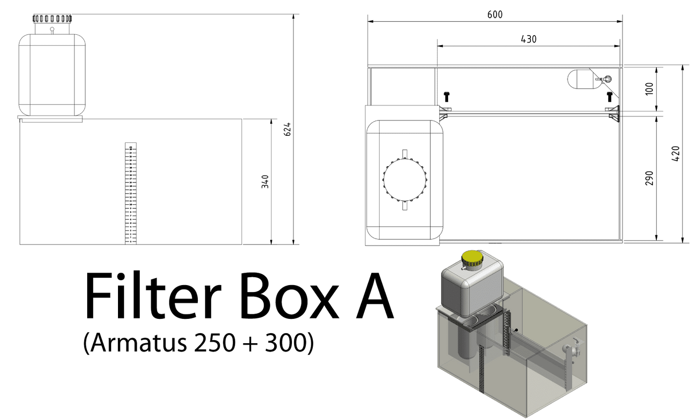 Aqua Medic Armatus 300, 250 Liter.