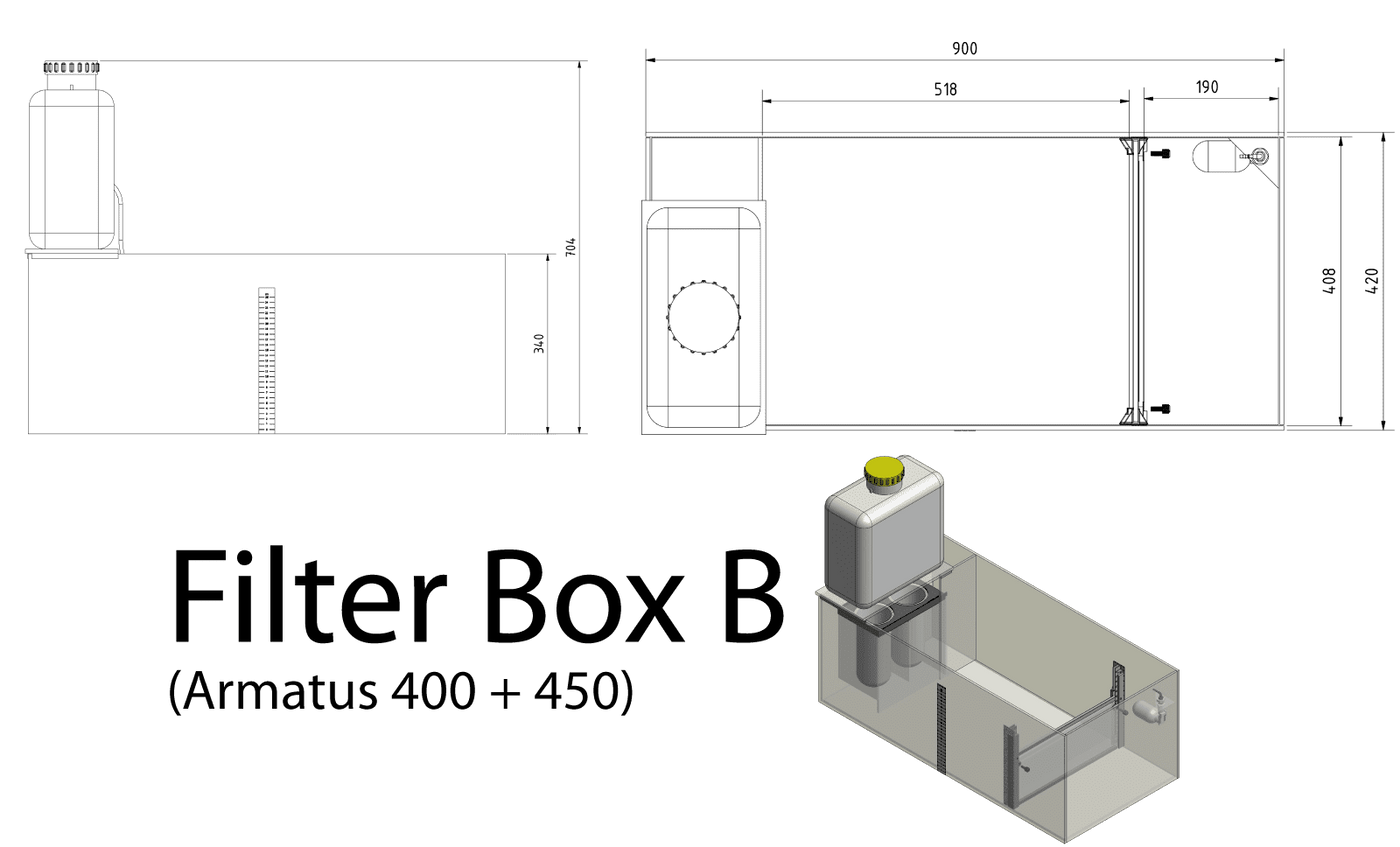 Aquamedic Armatus 400, 315 Liter.