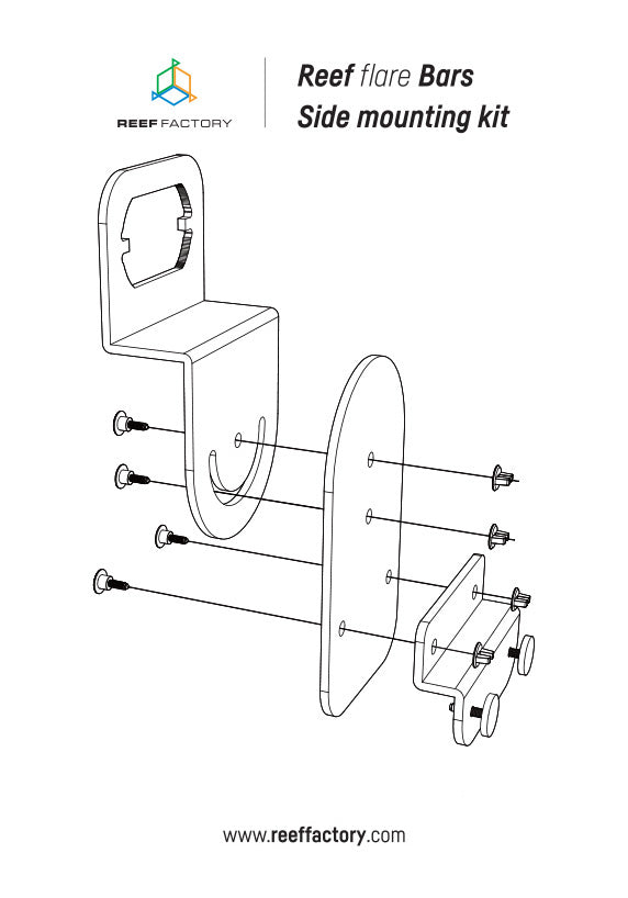 Reef Factory Reef Flare Bar Side Mounting Kit