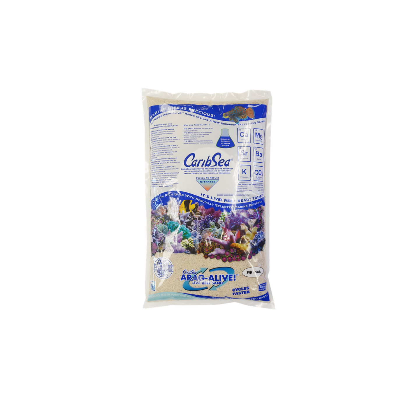 CaribSea Aragalive Natural Reef Live Sand 3 - 5,5 mm