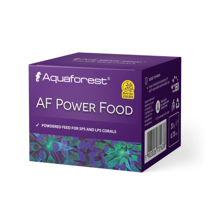 Aquaforest AF Power Food Pulver, 20 g, Futter für Korallen in Meerwasseraquarien