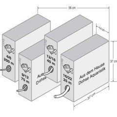 Schlauch grün flexibel, Rollenware.