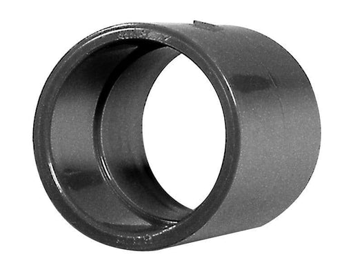 Graue PVC-U Muffe 20 mm mit zwei Klebemuffen für Aquarienverrohrung