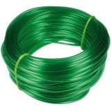 Schlauch grün flexibel, 10 cm Zuschnitt.