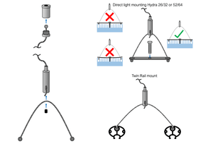 AI Seilaufhängung für Hydra HD 32 und HD 64