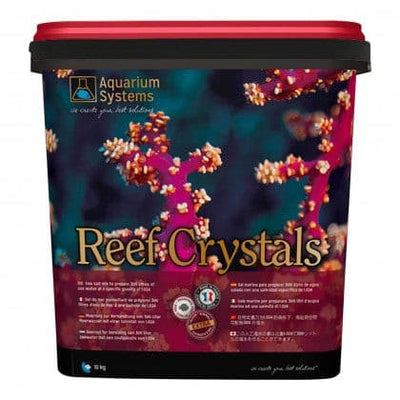 Reef Crystals Meersalz löst sich in wenigen Minuten kristallklar auf.